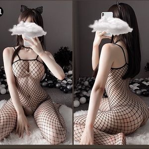 Black sexy bodysuit mesh Bodystocking